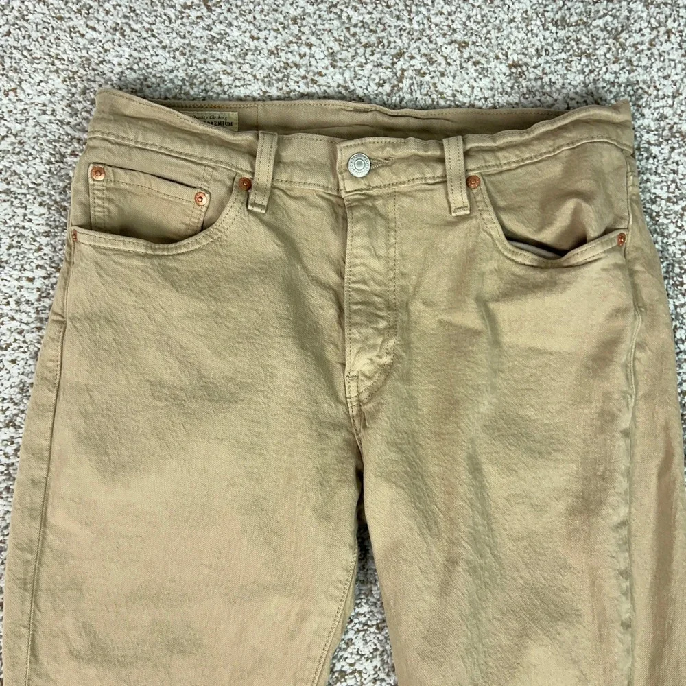 Levis 511 Jeans Mens 32x32 Tan Khaki Slim Fit Casual Premium Twill Work Basic